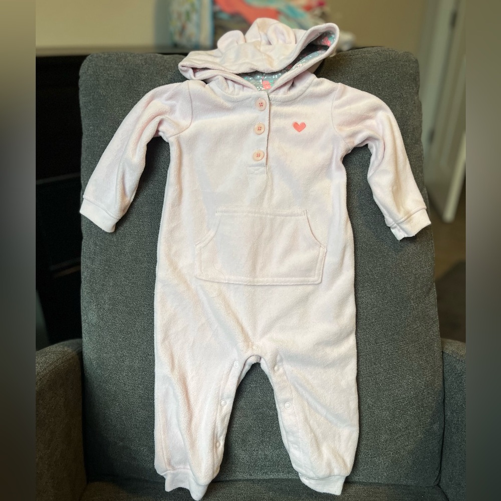 Carter’s Fleece Eared Romper 🧸💕